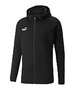 Men's sweatshirt Puma teamFINAL Casuals Hooded Jkt black 657383 03