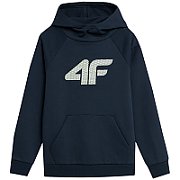 Boys' sweatshirt 4F navy blue 4FJSS23TSWSM220 31S 128cm