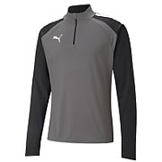 Puma teamLIGA 1/4 Men's Sweatshirt Zip Top grey-black 657236 13