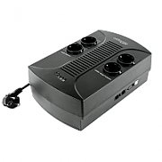 UPS GEMBIRD Line Interactive,   650VA/ 390W, AVR, 4 x socket Schuko, indicatie status cu LED, 1 baterie 12V/7Ah, Backup: pana la 10 - 30 min., incarcare: pana la 8h,  EG-UPS-001 i)  (include TV 3 lei)