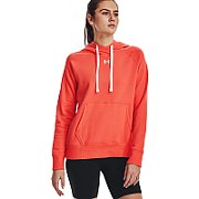 Under Armour Women's Rival Fleece HB Hoodie Orange 1356317 877