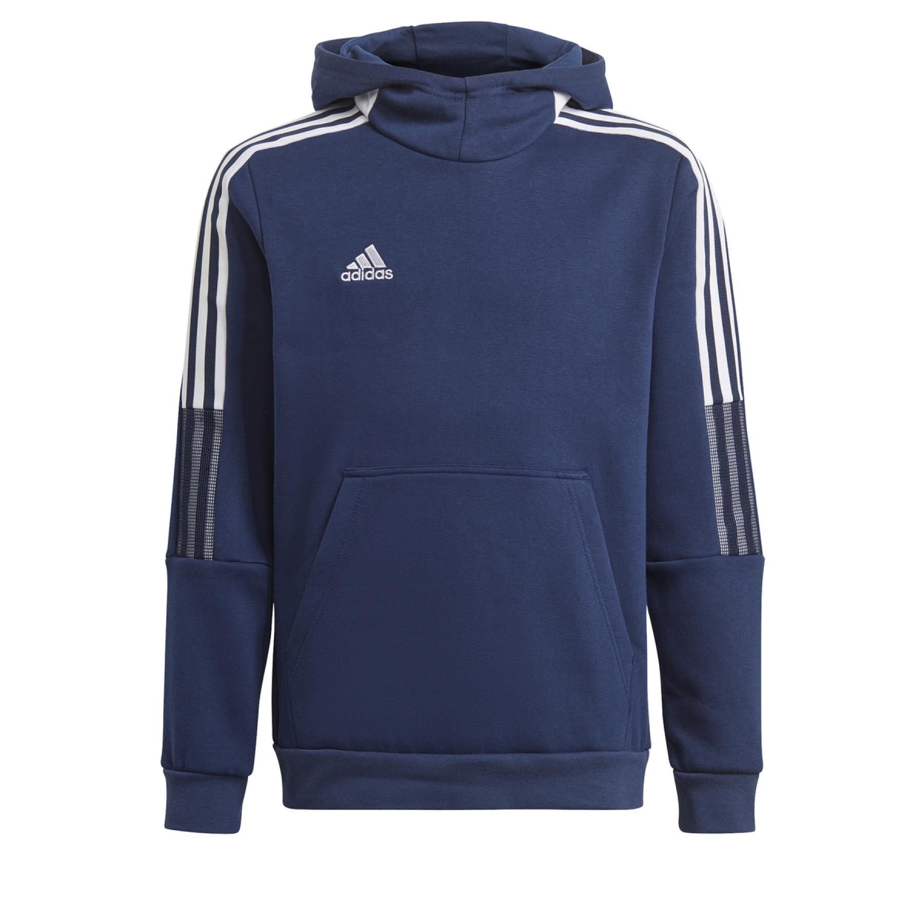adidas Tiro 24 Hooded Women's Sweatshirt navy blue IR7507