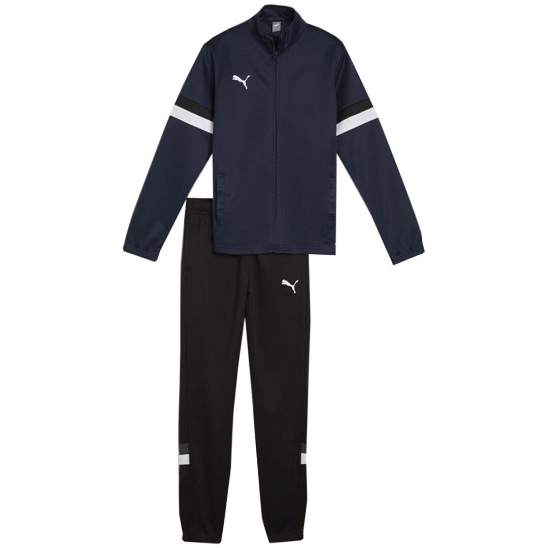 Puma Team Rise tracksuit for kids navy blue-black 658655 06