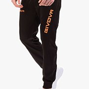 Givova Tuta Visa Fluo Tracksuit Black-Orange TR018F 1028 XS