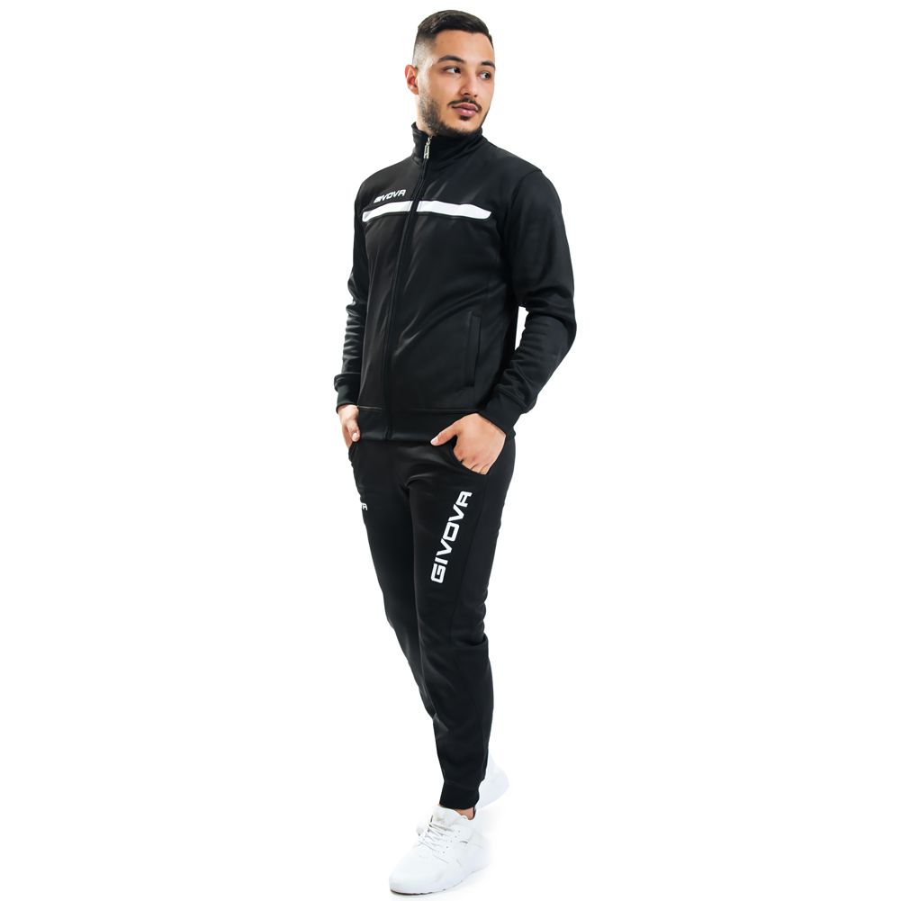Givova Tuta Givova One Tracksuit Black & White TT012 1003 2XS
