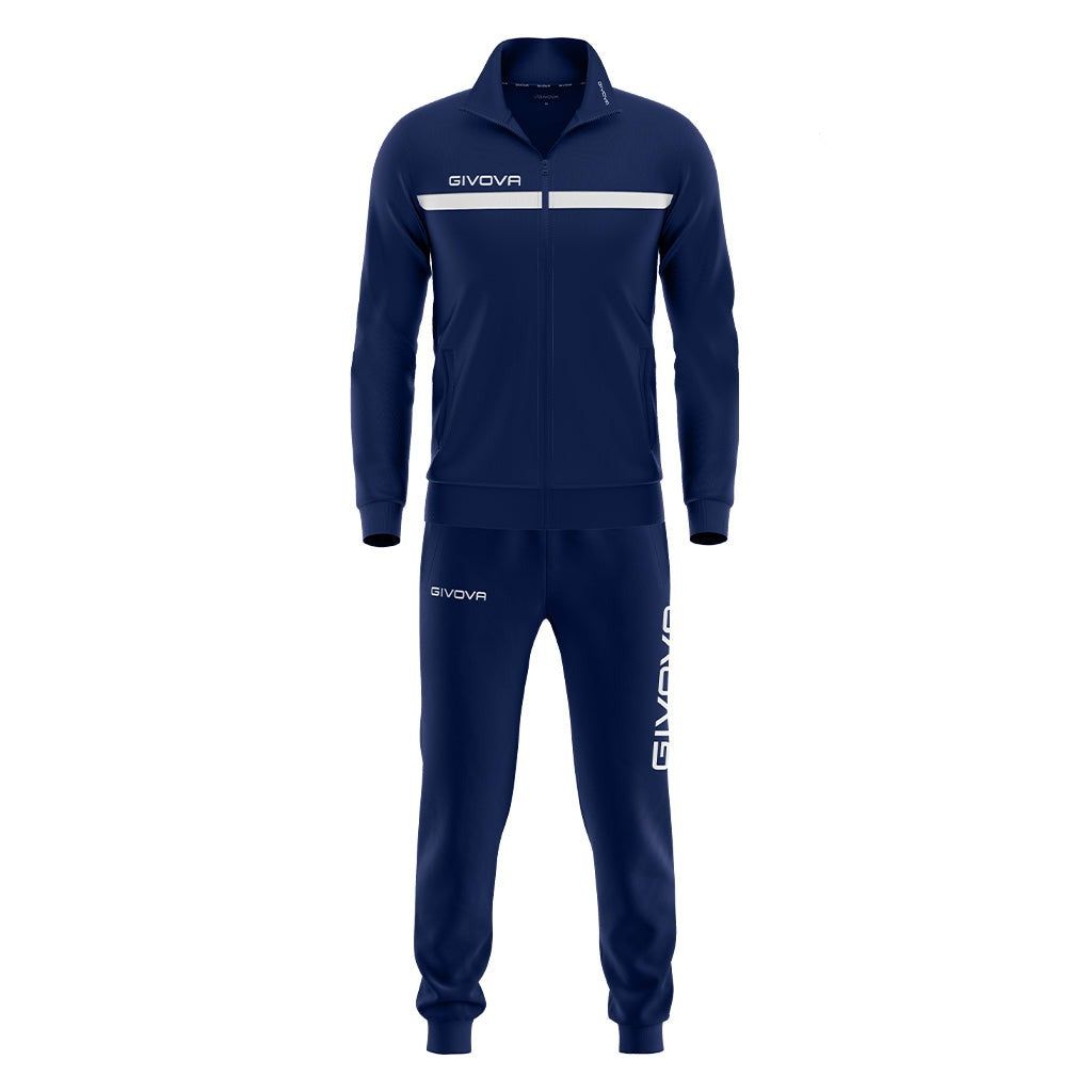Givova Tuta Visa Triacetato Tracksuit navy blue-yellow TR018 0407 2XS