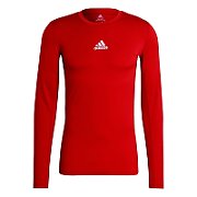 adidas Men's Compression Long Sleeve Tee T-Shirt Red GU7336 S