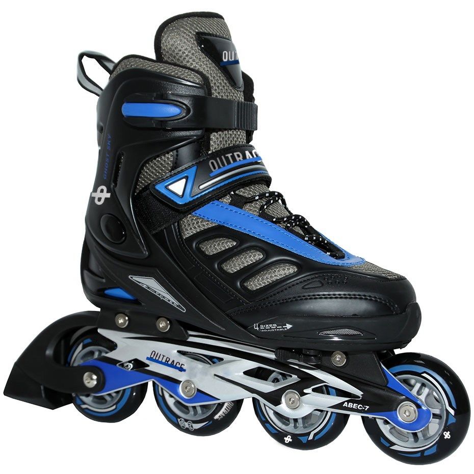 Outrace Ghost Sky Blue Black-Blue PW-125C Inline Skates