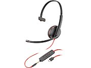 Poly Blackwire C3215 Monaural Headset +Carry Case (Bulk)