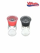 SET DOUA RASNITE CERAMICE SARE&PIPER 13.5CM, ROSU/NEGRU, VANORA HOME