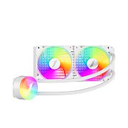 Cooler Procesor 1STPLAYER THUNDERSTORM TS2 240 ALB, marime radiator 350mm, 2 ventilatoare ARGB, Viteza ventilatoare 600-1800 RPM +/- 10%, Viteza pompa: 2500 +/- 10%, Suport AMD: AM5/AM4/AM3/AM2/FM3/FM2/FM1, suport INTEL: LGA1700/1200/115x/1366/2011, Airflow: 75.61 CFM, Nivel de zgomot pompa: 30 dBA