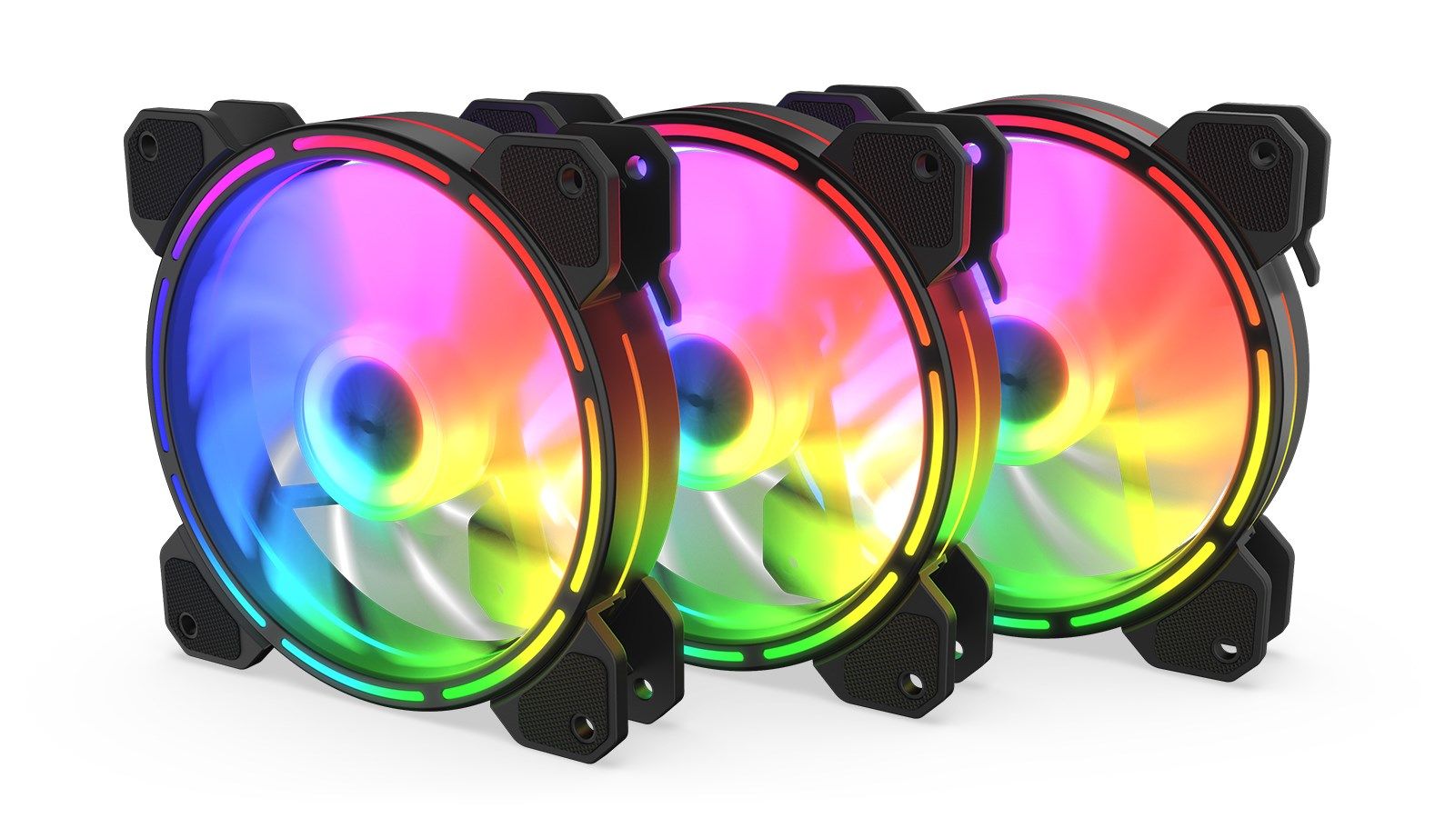 Ventilator Krux KRX0068 ,120 x 120 x 25 mm ,1200 RPM ,Negru ,ARGB 