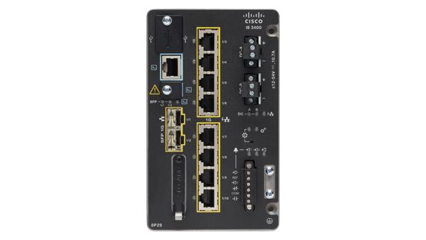 Cisco Catalyst IE3400 with 8GE PoE/PoE+, 2GE SFP, Adv. Modular, NE