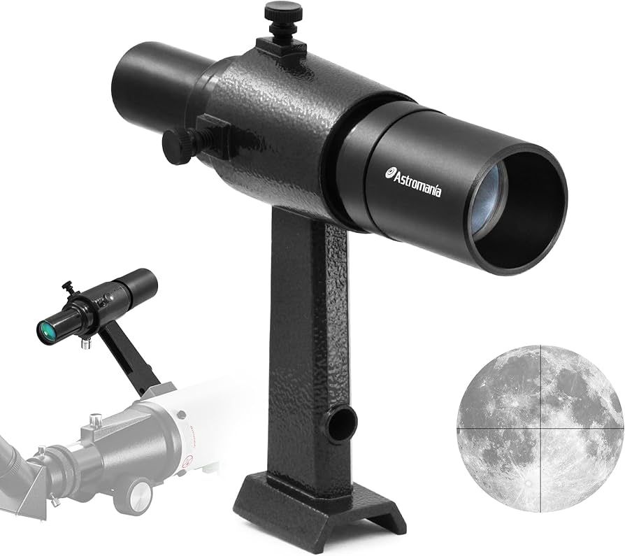 Skywatcher 6x30 finder scope with attachment (black)