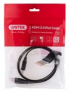 UNITEK HDMI CABLE 2.0 4K60HZ  FLAT  1M C11063BK-1M