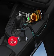 Unitek P1400A Car charger 38W USB-A USB-C QC 3.0
