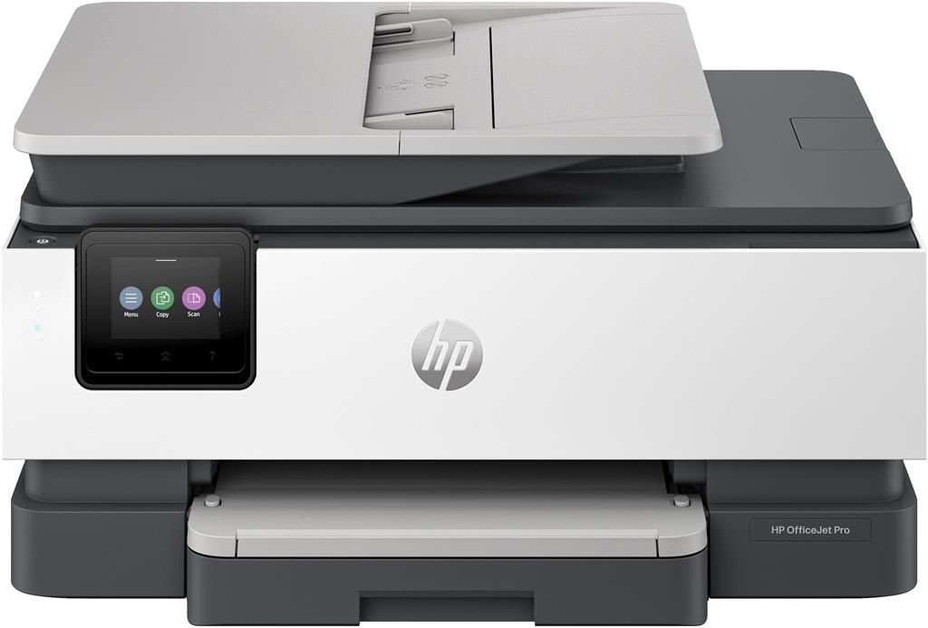 Imprimanta multifunctionala inkjet color HP 8122e, A4, duplex, ADF, USB 2.0, Wi-Fi, 20 ppm negru, 10 ppm color