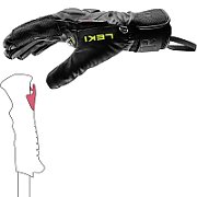 LEKI RĘKAWICE WCR C-Tech 3D Jr. black-lemon 7.0