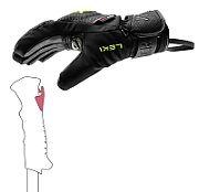 LEKI RĘKAWICE WCR C-Tech 3D Jr. black-lemon 8.0