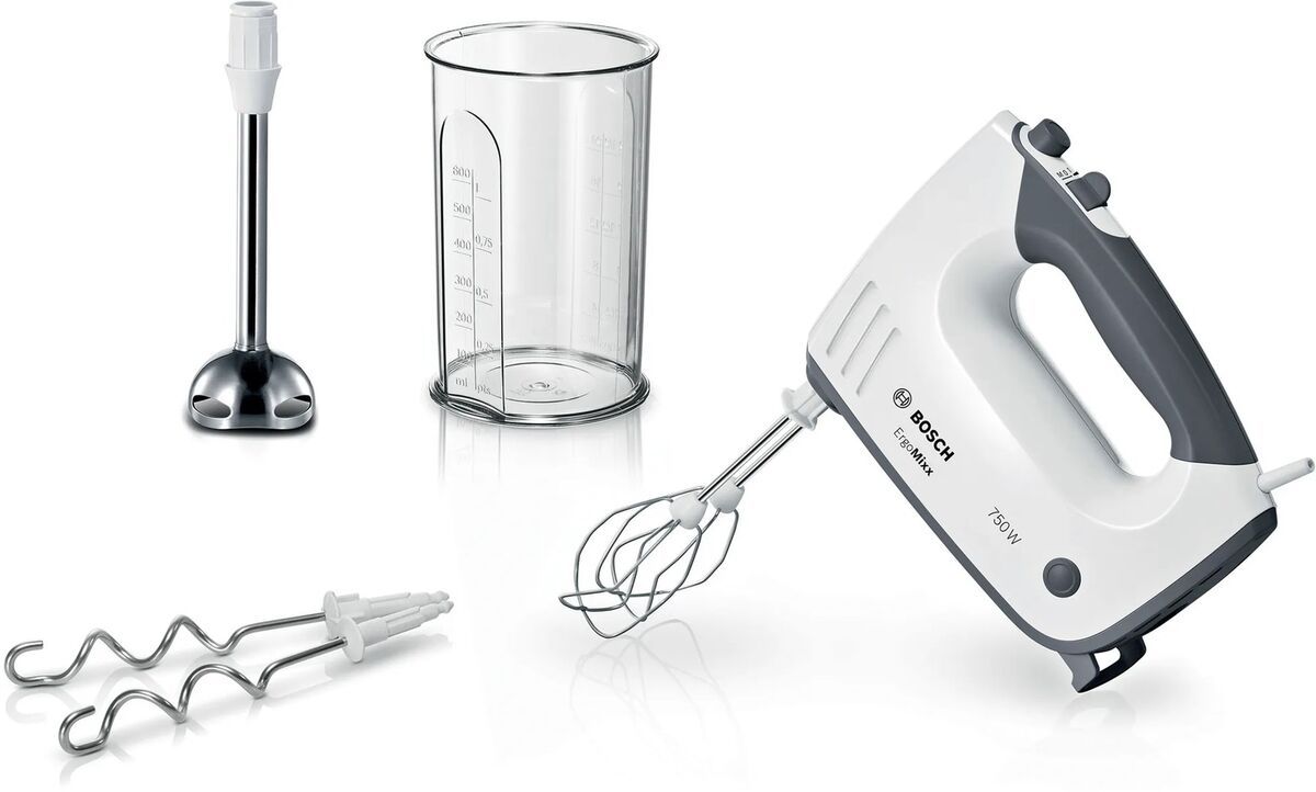 Bosch MFQ37470 Hand mixer 750 W Black  White