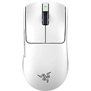 Mouse Razer Viper V3 Pro, conectivitate Razer HyperSpeed Wireless si prin fir, durata de viata baterie pana la 95 ore la 1000 Hz, pana la 62 ore la 2000 Hz, pana la 40 ore la  4000 Hz, pana la 17 ore la 8000 Hz, alb
