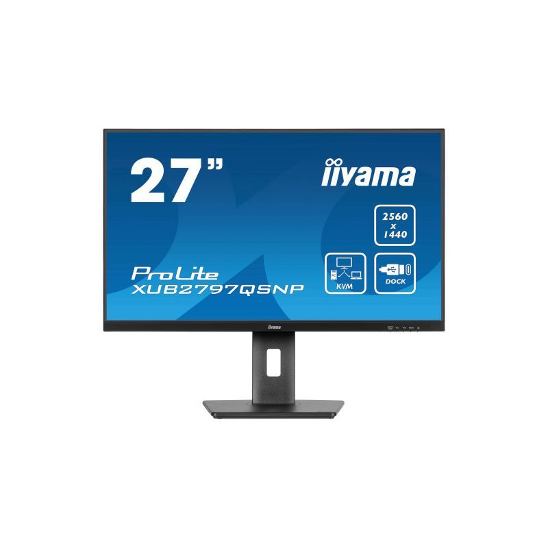 Monitor 27 inch LED IIyama XUB2797QSNP-B1 2560 x 1440 pixeli, 100 Hz, 1 ms, Negru