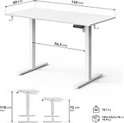 Biurko elektryczne Huzaro Hero 7.9 White