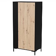 Cama MERCI wardrobe 90 x 55 x 184 cm black/oak artisan