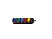 Maclean MCE204M power extension 1.5 m 5 AC outlet(s) Indoor Black  Multicolour