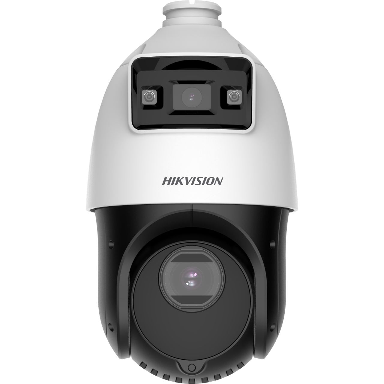 Camera de supraveghere IP Speed Dome 4MP Hikvision DS-2SE4C415MWG-E, lentila fixa bullet: 2.8 mm, lentila varifocala PTZ: 4.8 to 72 mm, 15 × optical, iluminare min.: [Bullet channel]: 0.0005 Lux @ (F1.0, AGC ON), 0 Lux [PTZ channel]: Color: 0.005 Lux @ (F1.6, AGC ON), B/W: 0.001 Lux @ (F1.6, AGC