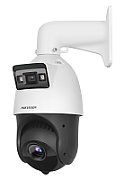 Camera de supraveghere IP Speed Dome 4MP Hikvision DS-2SE4C415MWG-E, lentila fixa bullet: 2.8 mm, lentila varifocala PTZ: 4.8 to 72 mm, 15 × optical, iluminare min.: [Bullet channel]: 0.0005 Lux @ (F1.0, AGC ON), 0 Lux [PTZ channel]: Color: 0.005 Lux @ (F1.6, AGC ON), B/W: 0.001 Lux @ (F1.6, AGC