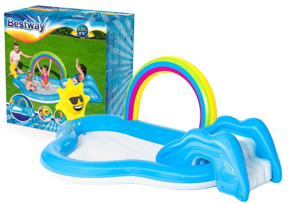 Inflatable Playground Rainbow 257x145x91cm 53092 BESTWAY