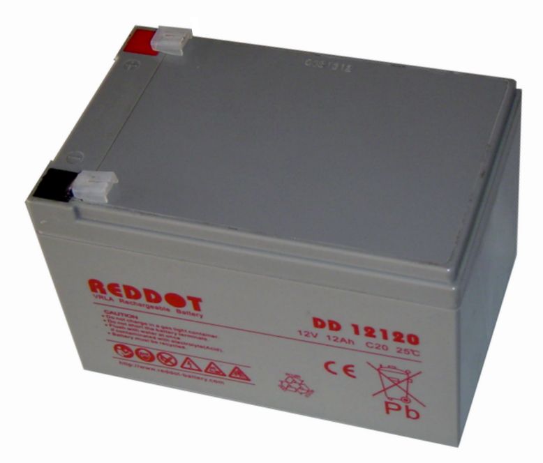 RedDot 12V 12Ah lead-acid battery (Faston 230 - 6.4mm)
- dimensions: 152 x 99 x 96mm
Packaging: bulk 1 pc.