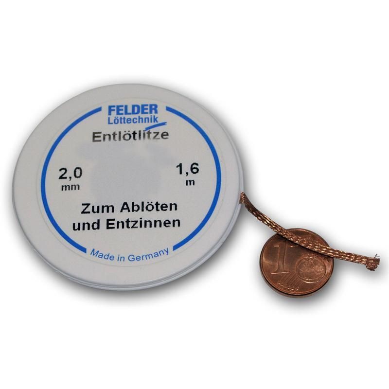 Tresa absorbanta din cupru 2.0mm 1.6m este o sarma de cupru extrem de absorbanta, imbibata cu flux fara halogeni, fara curatare, intr-o bobina de plastic convenabila pentru dezlipirea componentelor SMD si THT si indepartarea excesului de lipire de pe circuitele imprimate.

Caracteristici tresa absorbanta din cupru 2.0mm 1.6m :

Latime: 2,0mm
Lungime: 1,6m
Cupru
Inmuiat cu flux fara halogeni fara curatare
Fara plumb
In rulou practic de plastic
Calitate &ampbdquomade in Germany&ampquot

Despre produsele noastre:
In prezent avem un portofoliu cu peste 1500 produse cu livrare imediata din depozitul nostru. Acordam o mare atentie eficacitatii activitatii noastre, vitezei de realizare a comenzilor si modului de depozitare si distributie a produselor. Calitatea inalta este o valoare importanta pentru noi nu doar in privinta produselor comecializate, dar si nivelul serviciilor oferite. Nu in ultimul rand, oferim produselor noastre garantie in conformitate cu legile in vigoare.

De ce sa alegi pe noi?
Lucratorii nostri din departamentul aprovizionari au experienta de peste 25 de ani in domeniul electornice in privinta sortarii produselor de cea mai buna calitate.Calitatea produselor importate si comercializate este temeinic pentru noi, ca urmare punem accent pe selectarea fiecarui produs in parte de la producatori renumiti pe piata electornica. Procentul produselor defecte se situeaza sub 0,01%. Toate comezile receptionate pana la ora 15:00 sunt expediate in aceeasi zi.

Ambalare: vrac 1 buc.