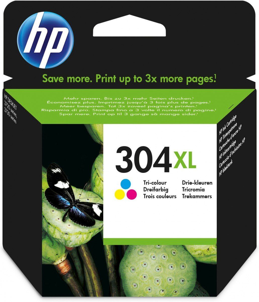 Cartus cerneala HP N9K07AE#BA3 ,Color ,300 pagini ,Original (304xl) 