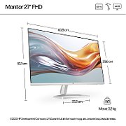 Monitor 27 inch HP Series 5 527sw 1920 x 1080 pixeli, 100 Hz