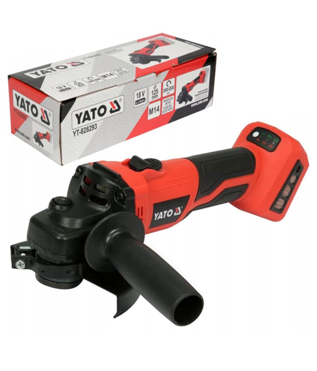 YATO ANGLE GRINDER 18V SPEED CONTROL WITHOUT BATTERY AND CHARGER