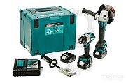 MAKITA COMBO SET 18V DLX2431TJ (DDF486+DGA513) 3x5 0Ah MAKPAC