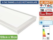 Panel LED V-TAC 40W 1200x300 3w1 natynkowy/podtynkowy VT-6147 4000K 4400lm