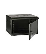 Wall-mounted network cabinet 19  6U rack 600x550  door pane  gray  split  folded  60kg