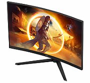 AOC Monitor AOC 31.2  CQ32G4VE, Curvature: 1500R, Diagonal (inch): 31.2, Diagonal (cm): 80, Aspect ratio: 16:9, Panel: VA, Resolution: 2560x1440, Refresh Rate: 180Hz, Response time GtG: 1ms, Response time MPRT: 0.5ms, Brightness (max): 300 cd/m², Contrast (static) : 3500:1, Contrast (dynamic): 80M:1