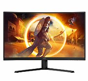 AOC Monitor AOC 31.2  CQ32G4VE, Curvature: 1500R, Diagonal (inch): 31.2, Diagonal (cm): 80, Aspect ratio: 16:9, Panel: VA, Resolution: 2560x1440, Refresh Rate: 180Hz, Response time GtG: 1ms, Response time MPRT: 0.5ms, Brightness (max): 300 cd/m², Contrast (static) : 3500:1, Contrast (dynamic): 80M:1