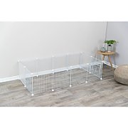 Wybieg domowy  dla kawii domowych/królików  biały  140 x 35 x 70 cm