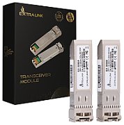 Extralink SFP+ 10G 2-pack | SFP+ Module | 10Gbps  LC/UPC  850nm  300m  multi mode  DOM