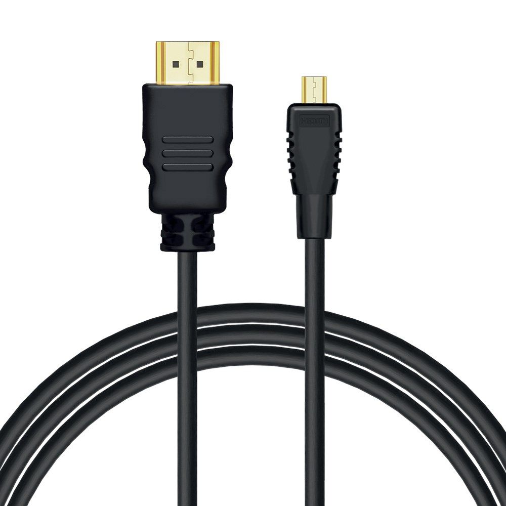Savio CL-40/M HDMI (M) - micro HDMI (M) cable with Ethernet  2m  Black