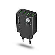 Esperanza EZC107K mains charger 36W Black