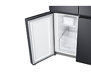 Side by side Samsung RF48A401EB4/EO, 488 l, No Frost, Clasa E, Twin Cooling Plus, Dozator apa, H 179 cm, Dark Inox