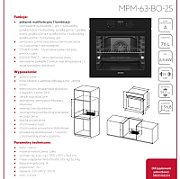 MPM-63-BO-25 built-in electric oven Black