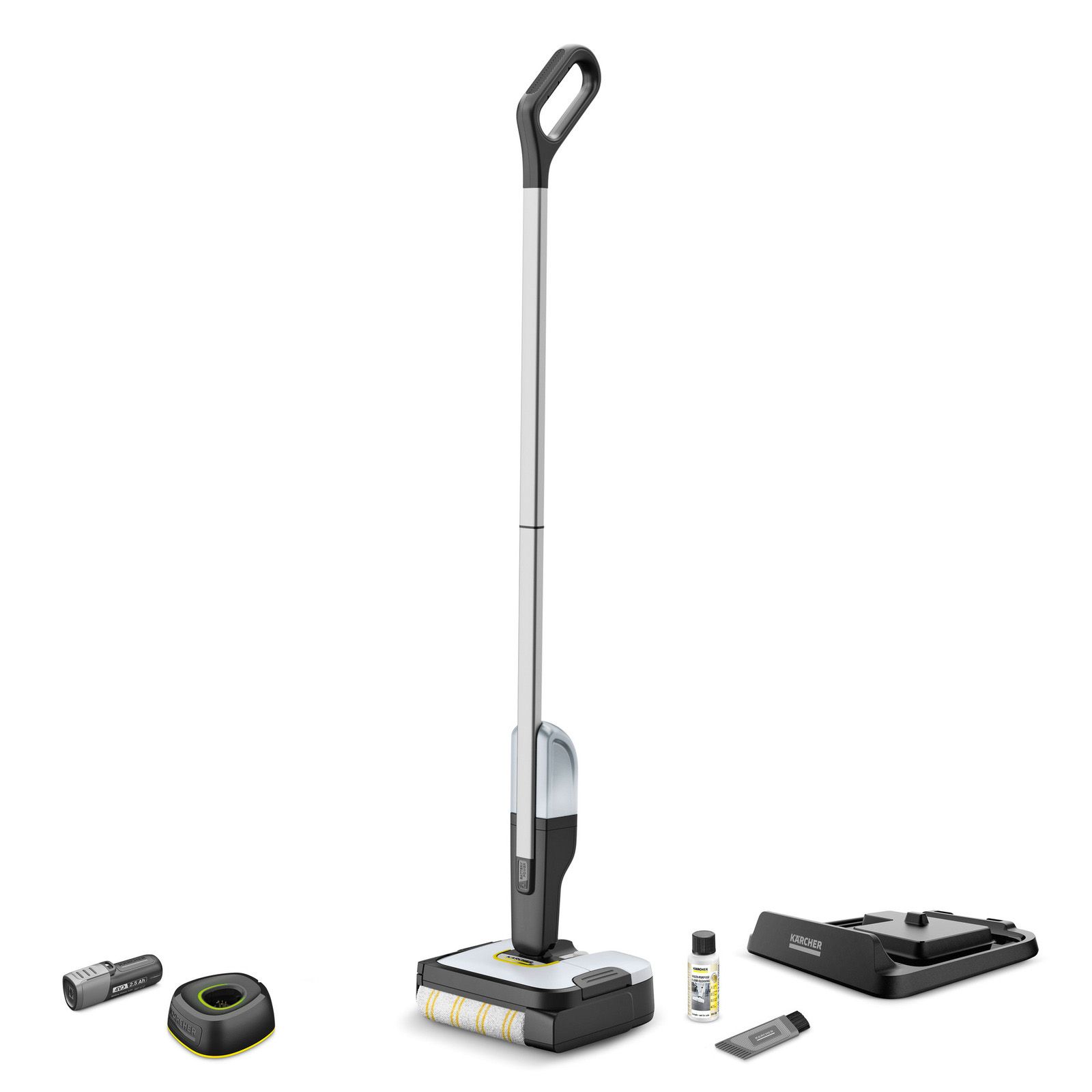 Kärcher FC 2-4 Electric broom Battery Dry&wet Bagless Black  Grey  White 2.5 Ah