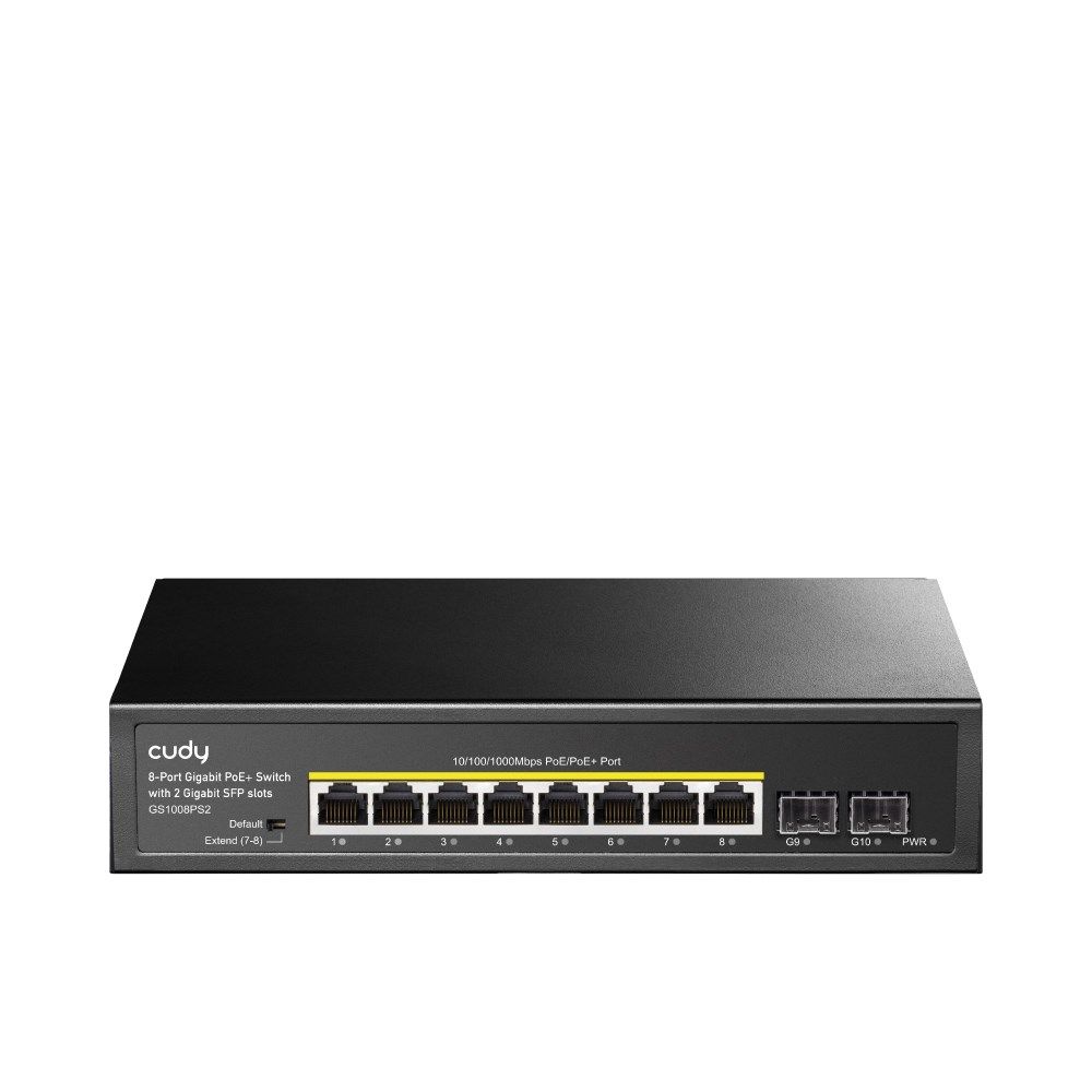 Cudy Cudy GS1008PS2 network switch Unmanaged Gigabit Ethernet (10/100/1000) Power over Ethernet (PoE) Black